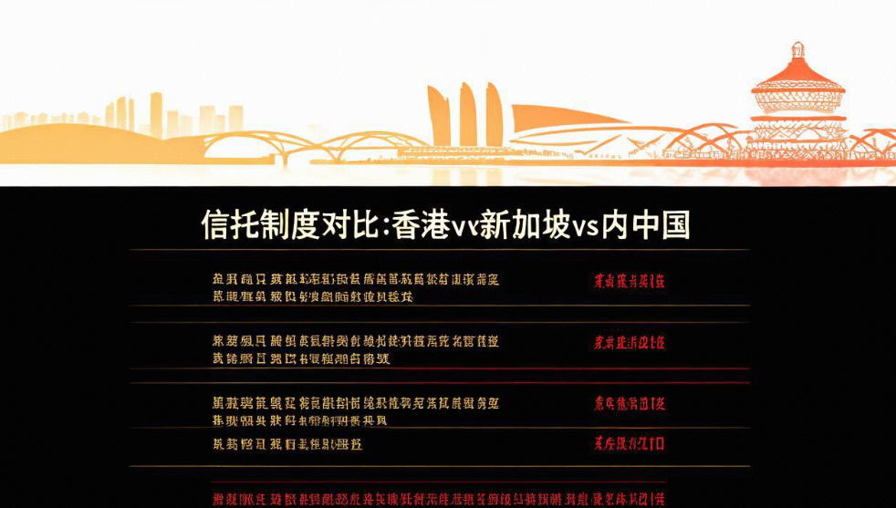 香港 vs 新加坡 vs 境内：信托制度对比分析