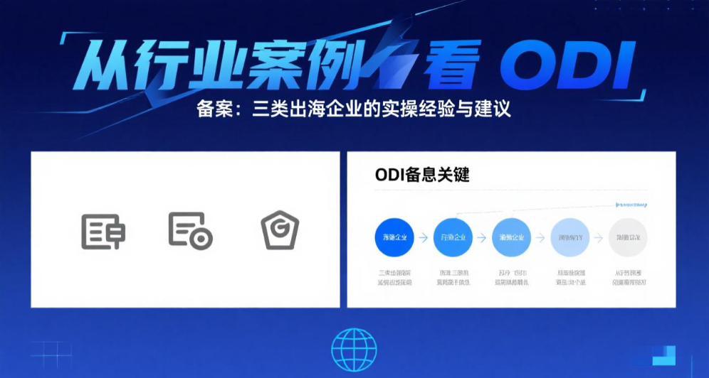 从行业案例看 ODI 备案：三类出海企业的实操经验与建议