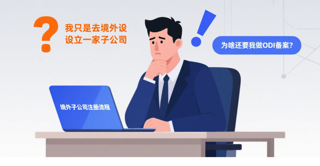 我只是去境外设立一家子公司，为啥还要我做ODI备案？