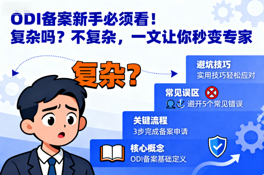 ODI备案新手必须看！复杂吗？不复杂，一文让你秒变专家