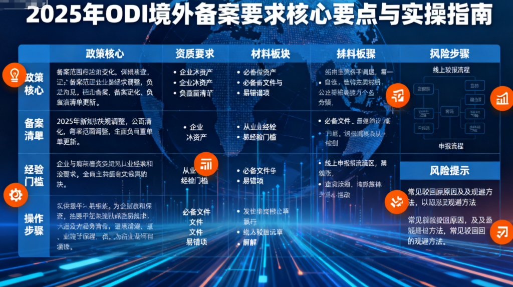 一文读懂2025年ODI境外备案要求的核心要点与实操指南