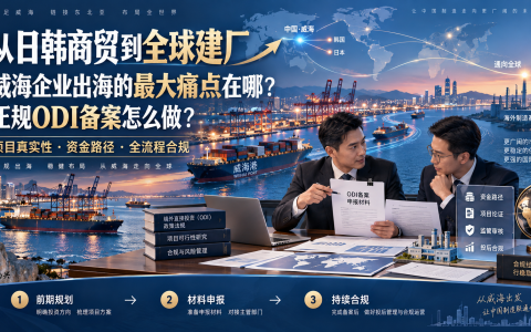 从日韩商贸到全球建厂：威海企业出海的最大痛点在哪？正规ODI备案怎么做？_跨境易合规